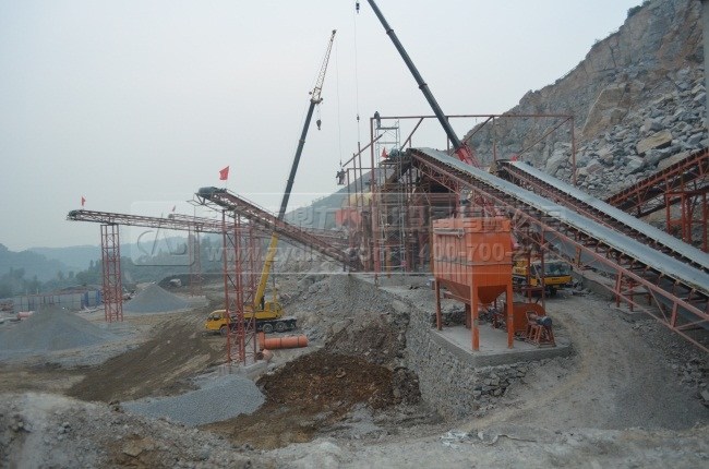 河南荥阳时产1000吨砂石骨料生产线工程案例